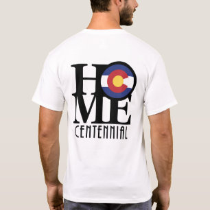 HOME Centennial Colorado (achterzijde) T-shirt