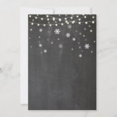 Home Chalk Housewarming Snowflake Kerstmis Uitnodi Kaart (Achterkant)