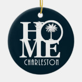 HOME Charleston SC Keramisch Ornament (Voorkant)
