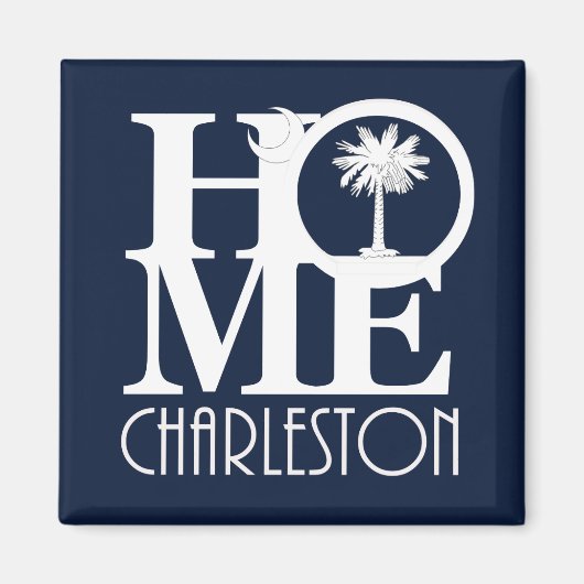 HOME Charleston SC Magneet (Voorkant)