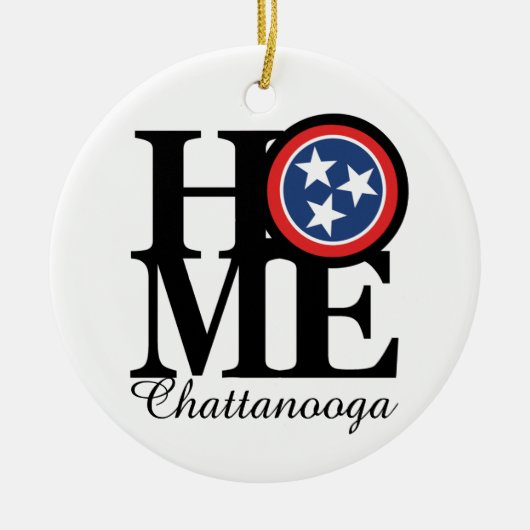 HOME Chattanooga Keramisch Ornament (Voorkant)