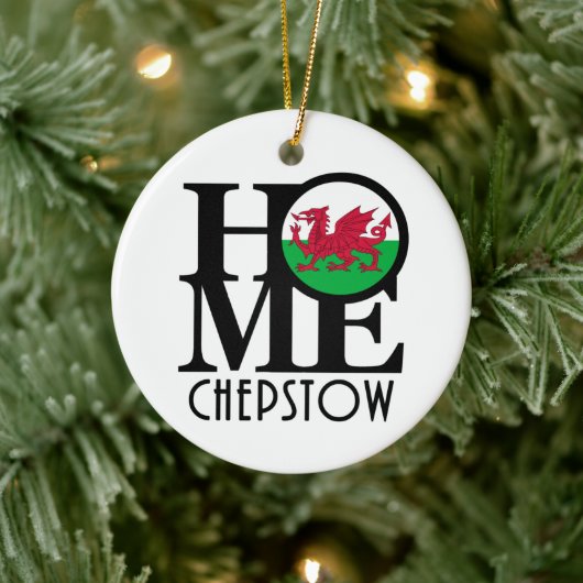 HOME Chepstow Wales Keramisch Ornament (Boom)