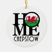 HOME Chepstow Wales Keramisch Ornament (Voorkant)