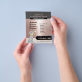 Home Cleaning Housekeeping Service Roos Gold Flyer (Hand)