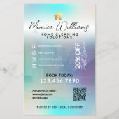 Home cleaning service modern Flyer (Achterkant)