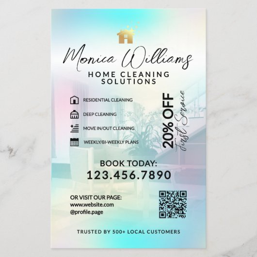 Home cleaning service modern Flyer (Voorkant)