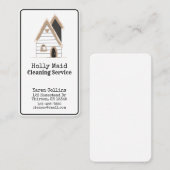 Home Cleaning Services Cute Visitekaartje (Voorkant / Achterkant)