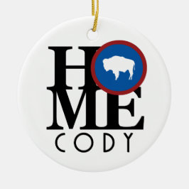 HOME Cody Wyoming Keramisch Ornament