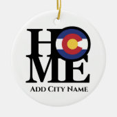 HOME Colorado  Keramisch Ornament (Voorkant)