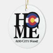 HOME Colorado  Keramisch Ornament (Links)