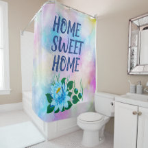 Home Colorful Waterverf Floral Text
