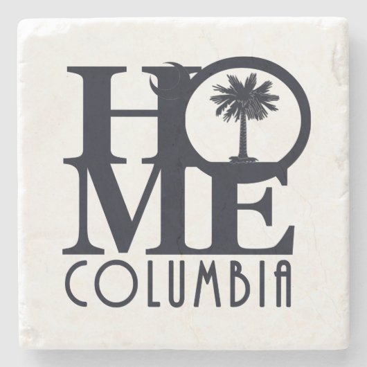 HOME Columbia SC Stenen Onderzetter (Voorkant)