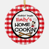 Home Cookin' Personalized Ornament (Voorkant)