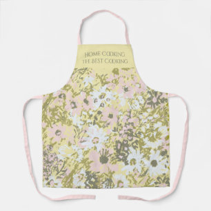 Home Cooking Schort Blush Butter Floral Design