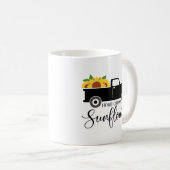 Home Cultivé Tournesols Cute Camion Coffee Mug (Devant droit)