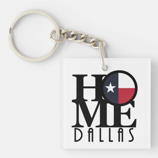 HOME Dallas Texas Sleutelhanger (voorkant)
