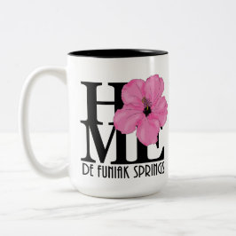 HOME De Funiak Springs 15oz Pink Hibiscus Tweekleurige Koffiemok