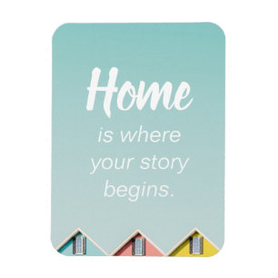 Home De groep telt Homebody Quotes Poste Magneet