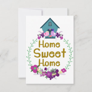 Home Decor Home Sweet Homes Bedankkaart