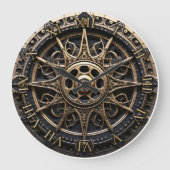 Home Decor houten scheepsstuurwiel Grote Klok (Voorkant)