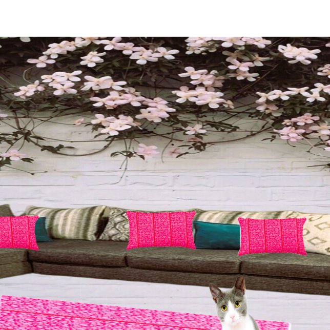 Home Decor Ideeën Harten Outdoor / Indoor kussen (Matching rug also available in store)