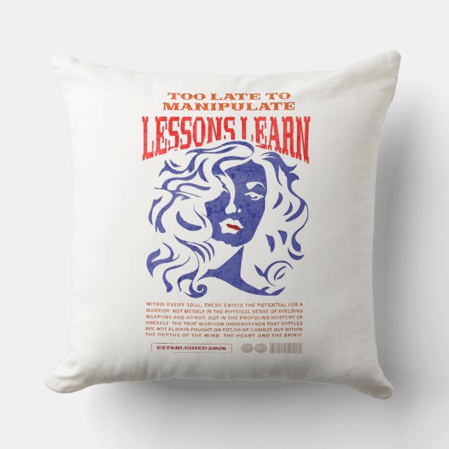 HOME DECOR MANIPULATE LESSONS LEARN THROW PILLOW  KUSSEN (Voorkant)