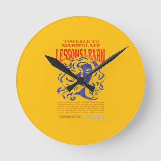 HOME DECOR MANIPULATE LESSONS LEARN WALL CLOCK  RONDE KLOK