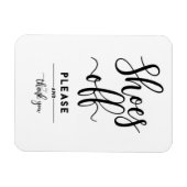 Home Decor Shoes off alsjeblieft en bedankt Magneet (Horizontaal)