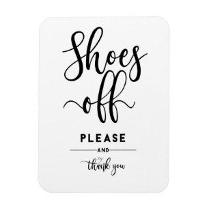 Home Decor Shoes off alsjeblieft en bedankt Magneet