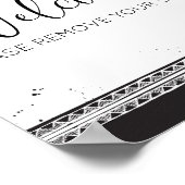 Home Decor Verwijder alstublieft uw schoenenteken  Poster (Hoek)