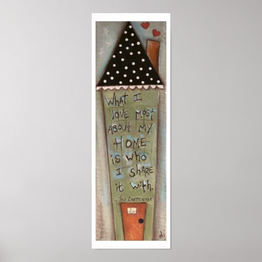 HOme delen - Afdrukken Poster (Voorkant)