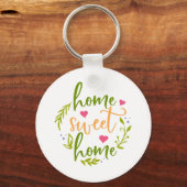 Home Design Home Sweet Home Home Sleutelhanger (Voorkant)