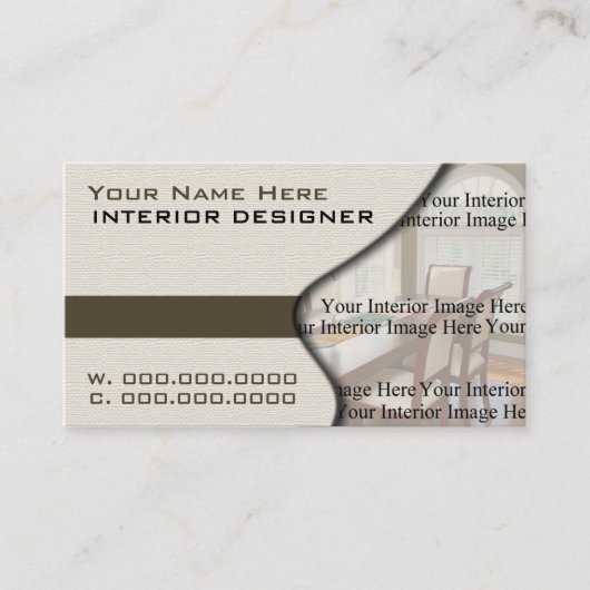 Home Designer Cartes de visite (Devant)