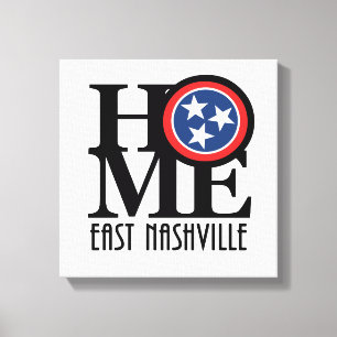 HOME East Nashville Canvas Afdruk
