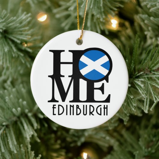 HOME Edinburgh Scotland Keramisch Ornament (Boom)