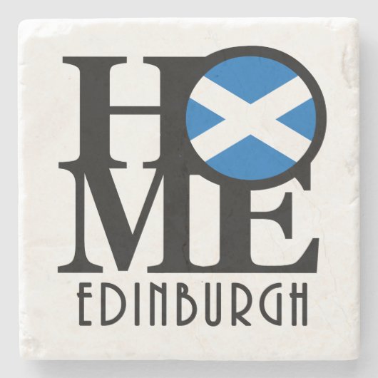 HOME Edinburgh Scotland Stenen Onderzetter (Voorkant)
