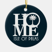 HOME-eiland Palms Keramisch Ornament (Voorkant)