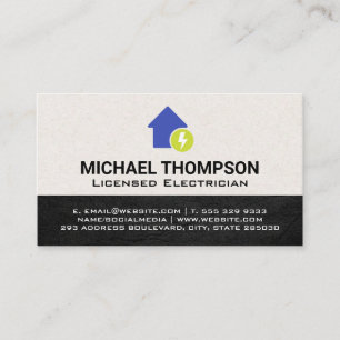 Home Elektriciteitspictogram Visitekaartje