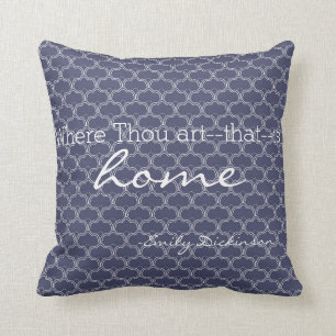 Home Emily Dickinson Literary Quote Pillow Kussen