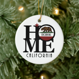 HOME Encinitas California Keramisch Ornament