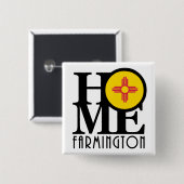 HOME Farmington Vierkante Button 5,1 Cm (Voorkant /achterkant)