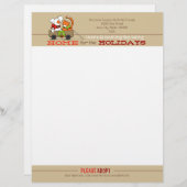 Home Feestdagen Patch Rusty-kerstbriefpapier Briefhoofd Sjabloon (Voorkant / Achterkant)