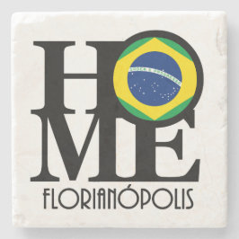 HOME Florianópolis Brazilië Stenen Onderzetter