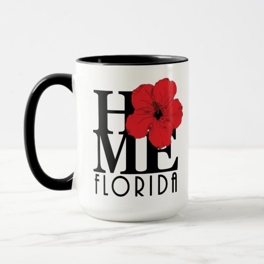HOME Florida Red Hibiscus 15oz Mok (Links)