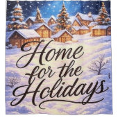 'Home for the Holidays'  Douchegordijn (Voorkant)