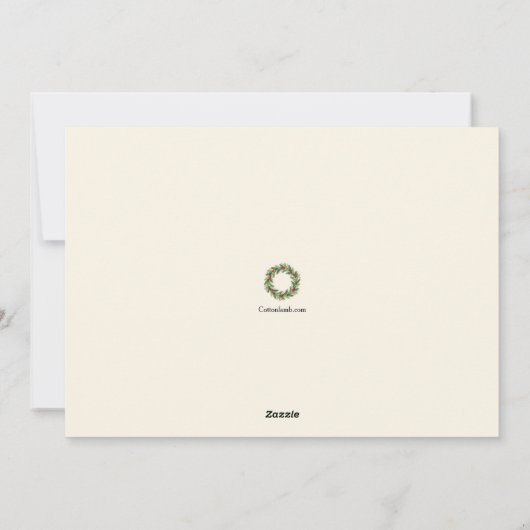 Home For The Holidays Greeting Card Feestdagenkaart (Achterkant)