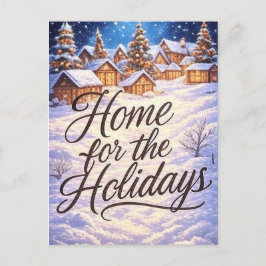 'Home for the Holidays' Postcard Briefkaart