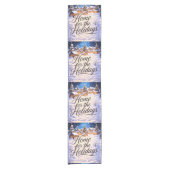 'Home for the Holidays' Table Runner Korte Tafelloper (Voorkant)