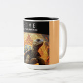 Home Galapagos Tortoise Tweekleurige Koffiemok (Voorkant rechts)