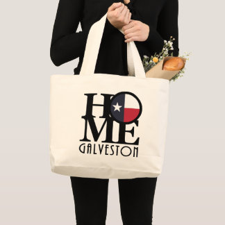 HOME Galveston Texas Grote Tote Bag